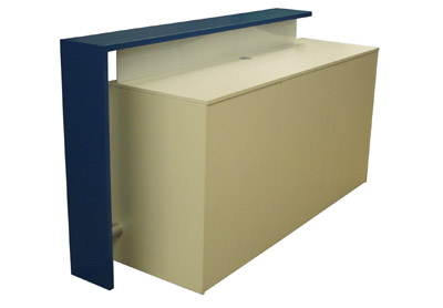 Messetheke Hirschberg II Blau oder Weiß