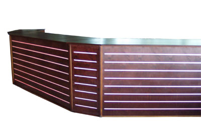 Empfangstheke Leuchttheke Norderney