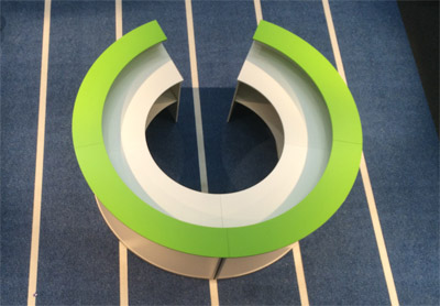 Rundtheke Usedom II 3m durchmesser Cateringtheke