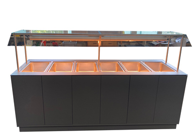 kühltheke Warmtheke Bain Marie Cateringtheke Speise